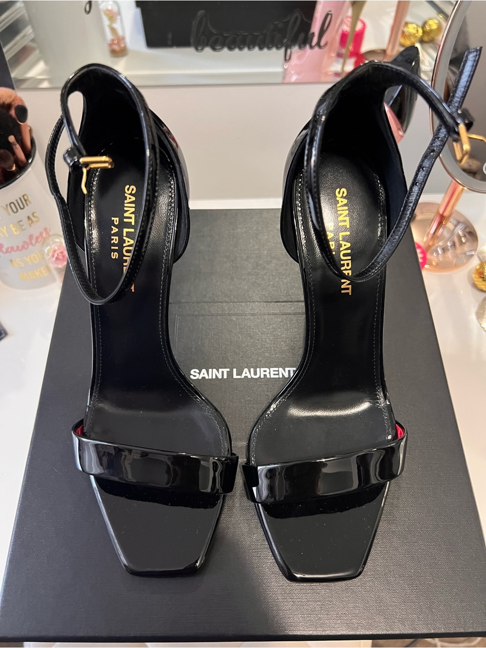 Saint Laurent AMBER 105 ASTRAP SAN VERN CHIF
VERNICE CHIFFON - Picture 5 of 6